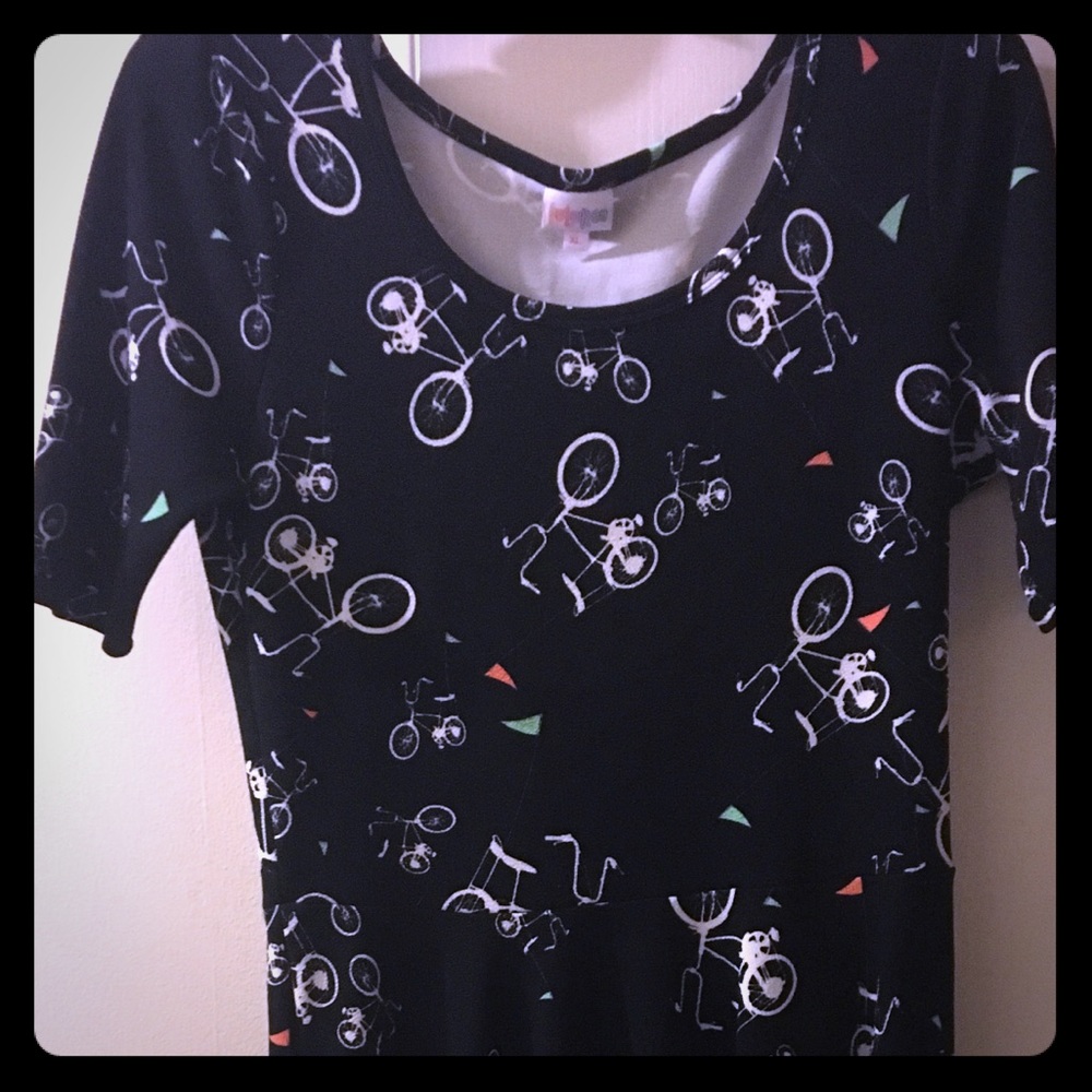 Black bicycle dress